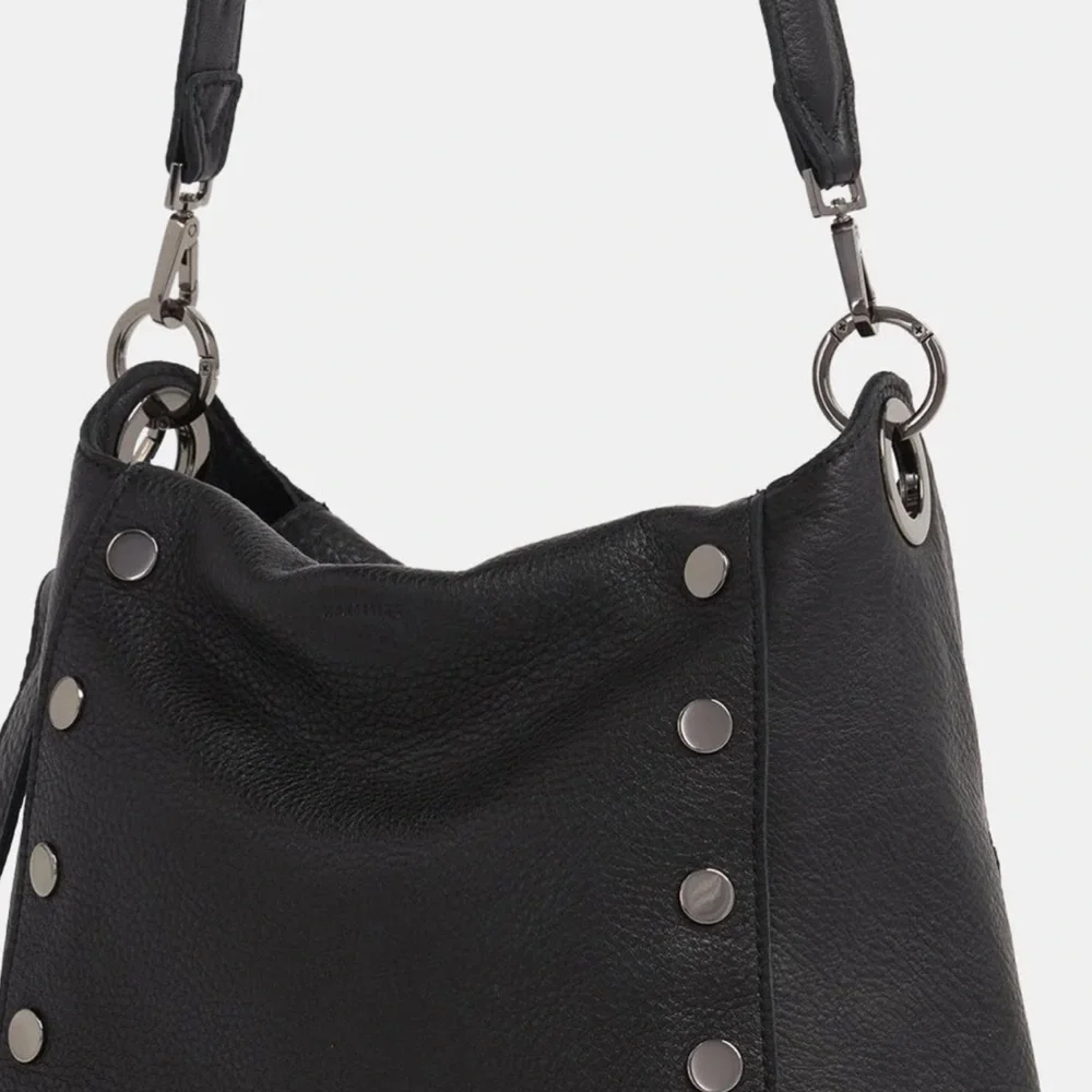 NWT Hammitt large Bryant Black with Gunmetal rivets Shoulder Bag - Picture 13 of 16